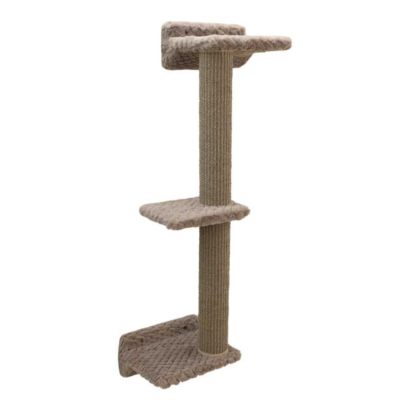 Kletterwand Monte Alpi für Katzen, 4-teilig - Katzenkletterwend mit Katzenbett und Kratzstamm, beliebig erweiterbar, bis 10 kg Kletterwand Monte Alpi für Katzen, 4-teilig - Katzenkletterwend mit Katzenbett und Kratzstamm, beliebig erweiterbar, bis 10 kg